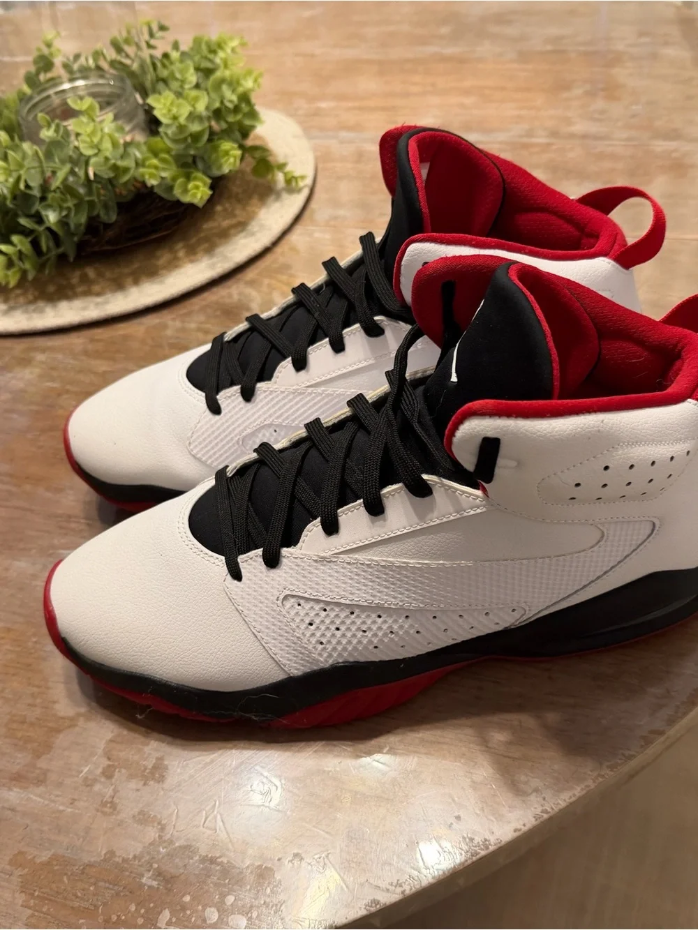 Jordan Lift Off White Black and Red High-Top Sneakers men’s size 14